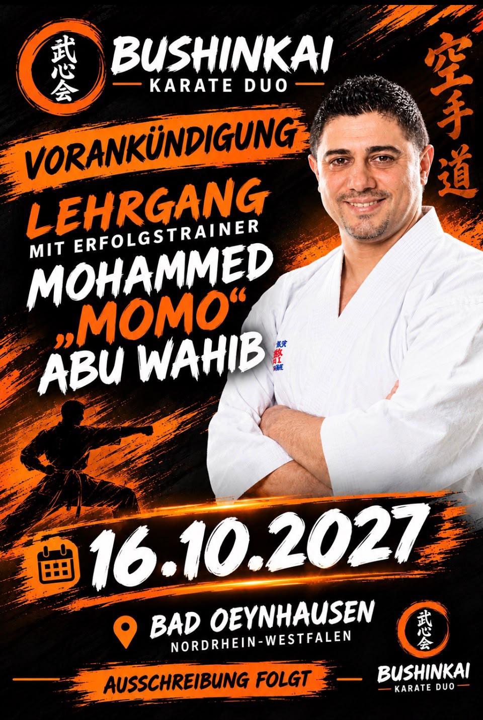 Lehrgang am 16.10.2027 mit Momo